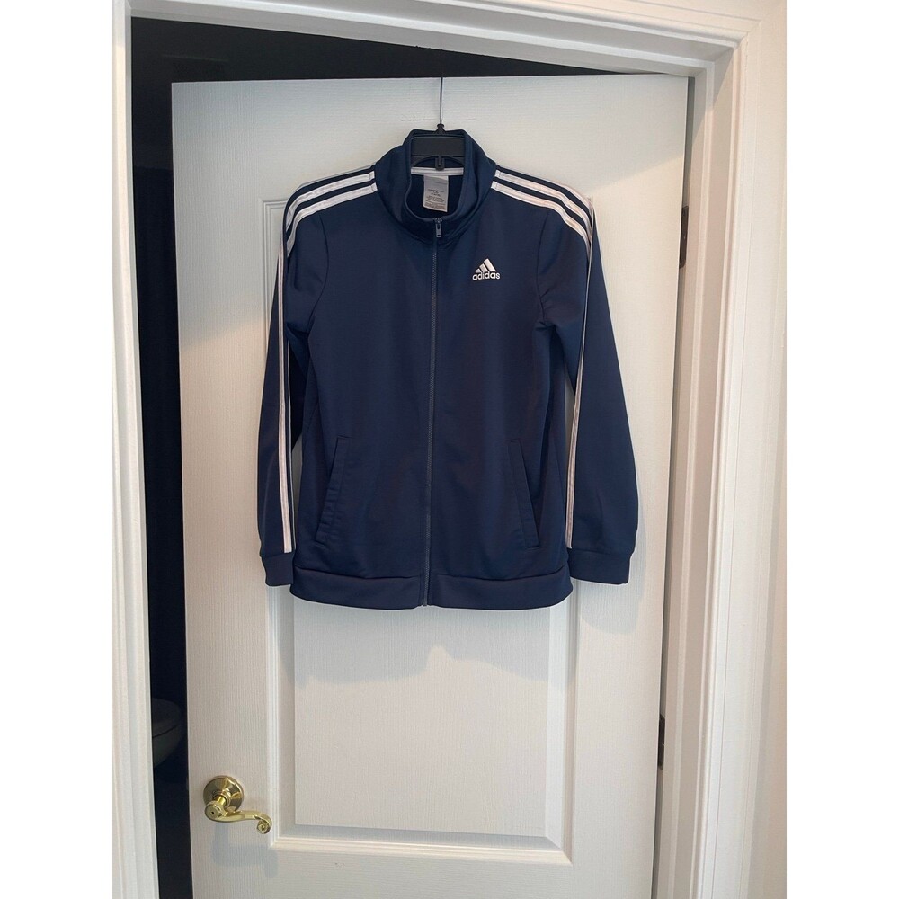 Adidas Kids Royal Blue and Black Jacket- Sz 16